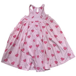 Saint Barth Abito Giromanica Tinta Unita con Stampa Cuori per Bambina MUSHA ROSA SAINT BARTH 