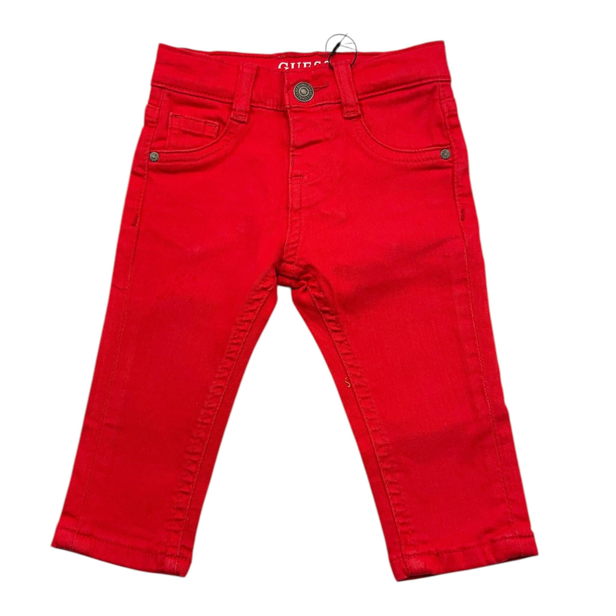 GUESS pantalone tinta unita con girovita regolabile Rosso per Bambino N4YB07WE620J ROSSO GUESS 