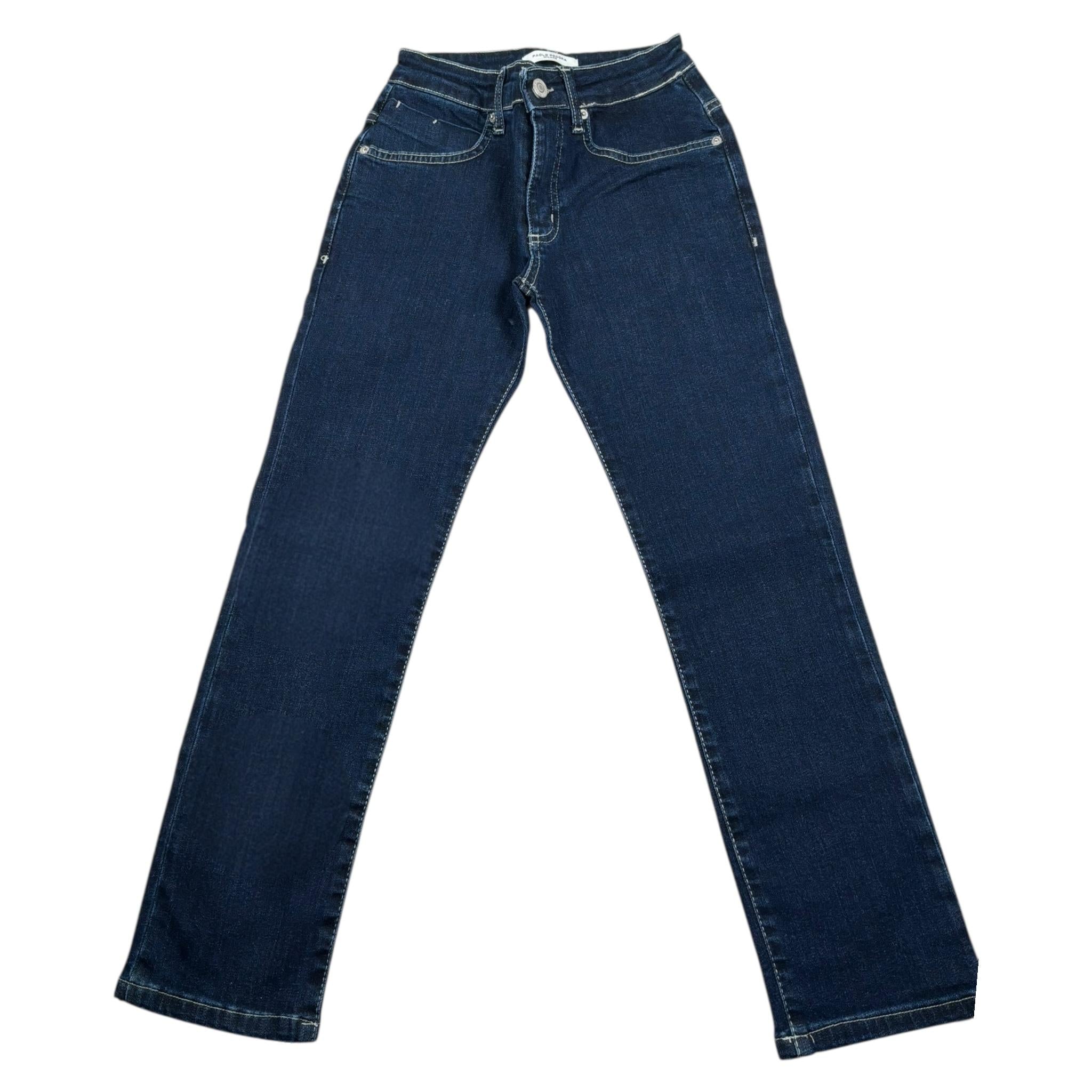 Paolo Pecora Jeans Tinta Unita con 5 Tasche per Bambino PP3811 BLU PAOLO PECORA 