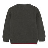 FAY maglia tinta unita girocollo con profili in contrasto Verde per Neonato FV9P00N VERDE FAY 