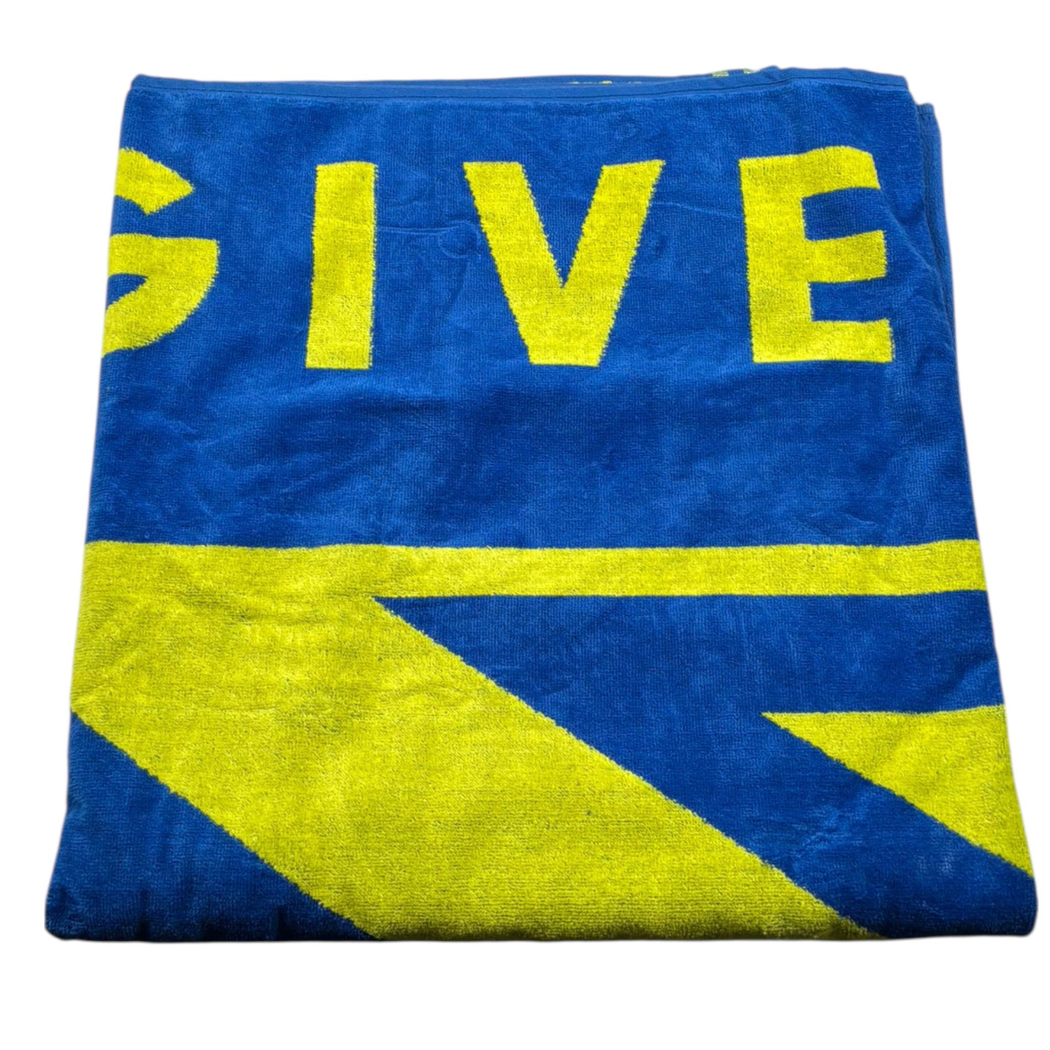 4Giveness Telo Mare Bicolore con Stampa per Bambino FGAB4082 COBALTO 4GIVENESS 