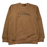 DANIELE ALESSANDRINI felpa girocollo tinta unita con stampa Beige per Bambino 1231F00103XX BEIGE DANIELE ALESSANDRINI 