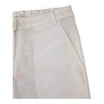 Met Pantalone Tinta Unita con Elastico In Vita per Bambina ME337 BIANCO MET 