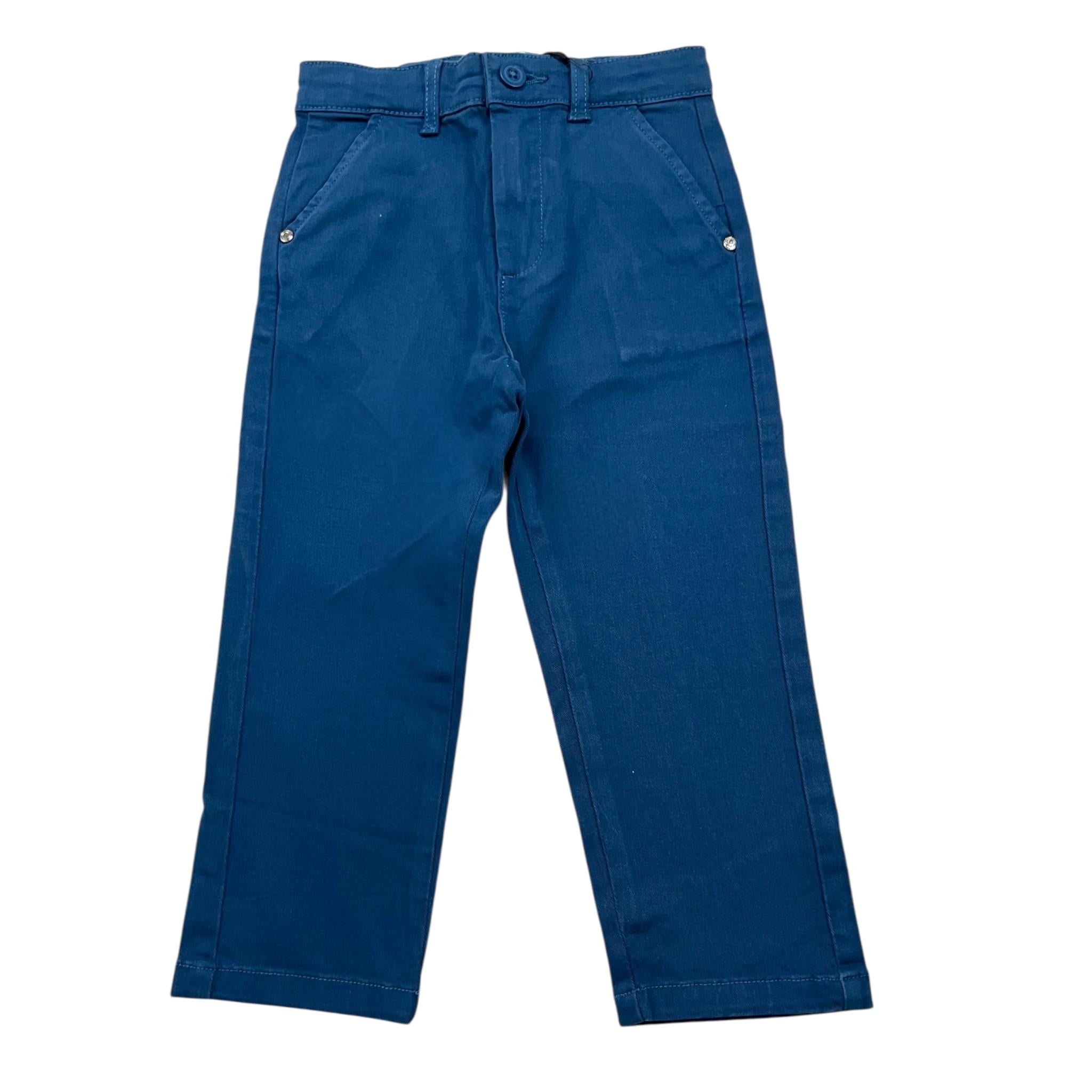 TRUSSARDI pantalone tinta unita con girovita regolabile Blu per Bambino TIA24033PAX BLU TRUSSARDI 