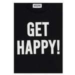 Moschino T-Shirt Girocollo Tinta Unita con Stampe per Bambino HDM06U NERO MOSCHINO 