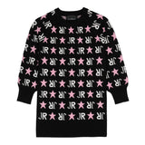 JOHN RICHMOND abito manica lunga in maglia con stampa stelle Nero per Neonata RGA24004VEX NERO JOHN RICHMOND 