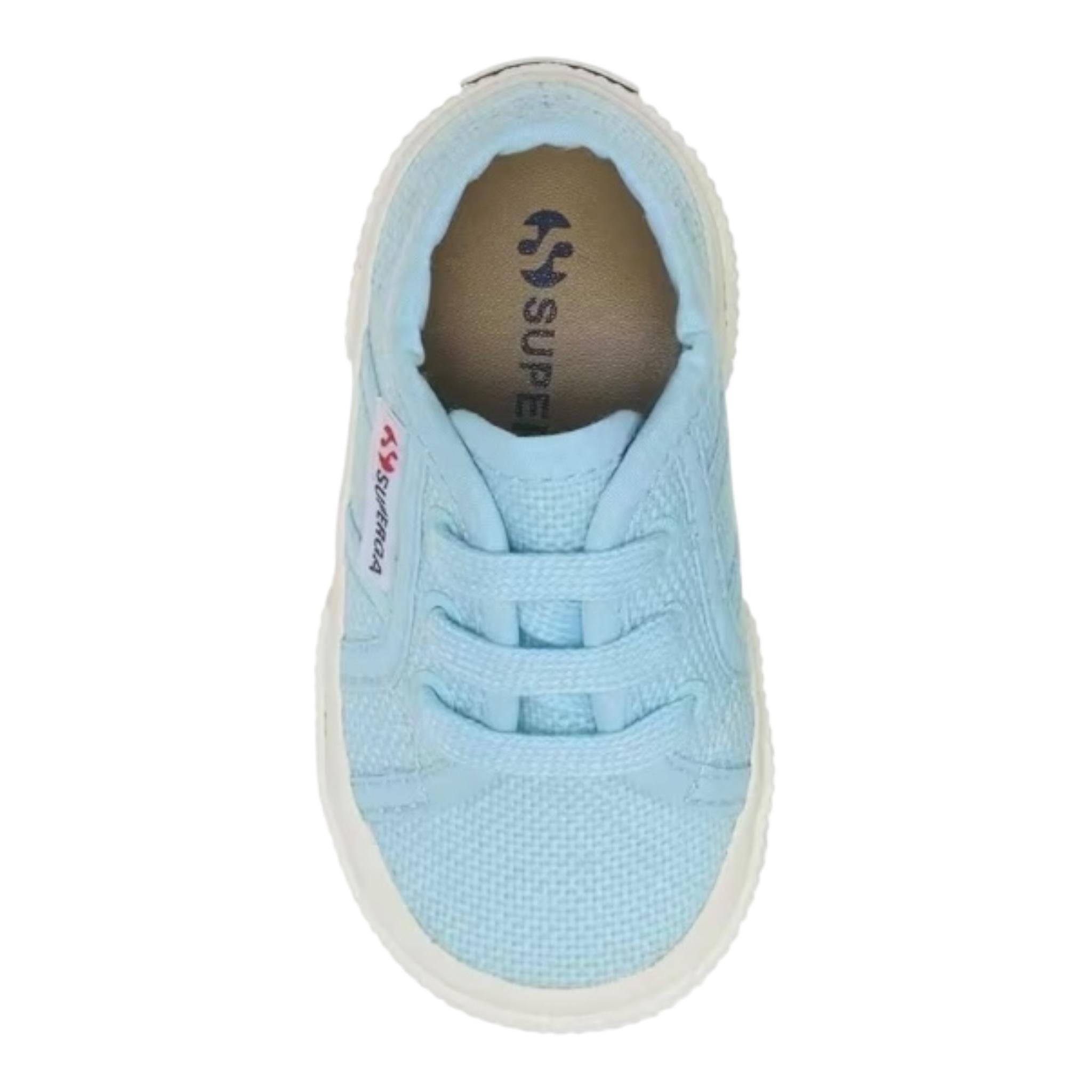 SUPERGA sneakers tinta unita con lacci Azzurro per Neonato S0005P0 AZZURRO SUPERGA 