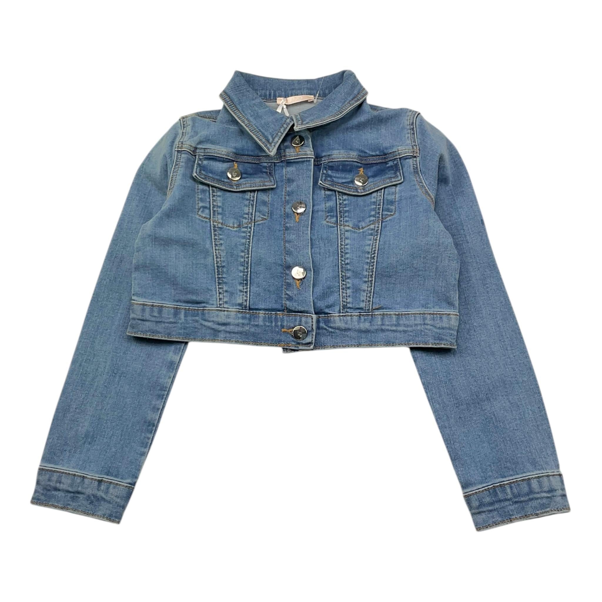 Liu Jo Giubbino In Denim Tinta Unita per Bambina KA5066 BLU LIU JO 