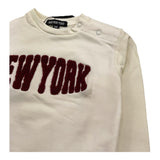 NEVER TOO felpa chiusa girocollo tinta unita Panna per Neonato NT2204N PANNA NEVER TOO 