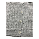 M+E' cardigan tinta unita Grigio per Bambina UE1568 GRIGIO M+E' 