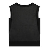 Dkny Canotta Girocollo Tinta Unita Nero Per Bambina