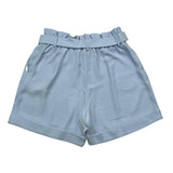 Liu Jo Short Tinta Unita Con Elastico In Vita Azzurro Per Bambina