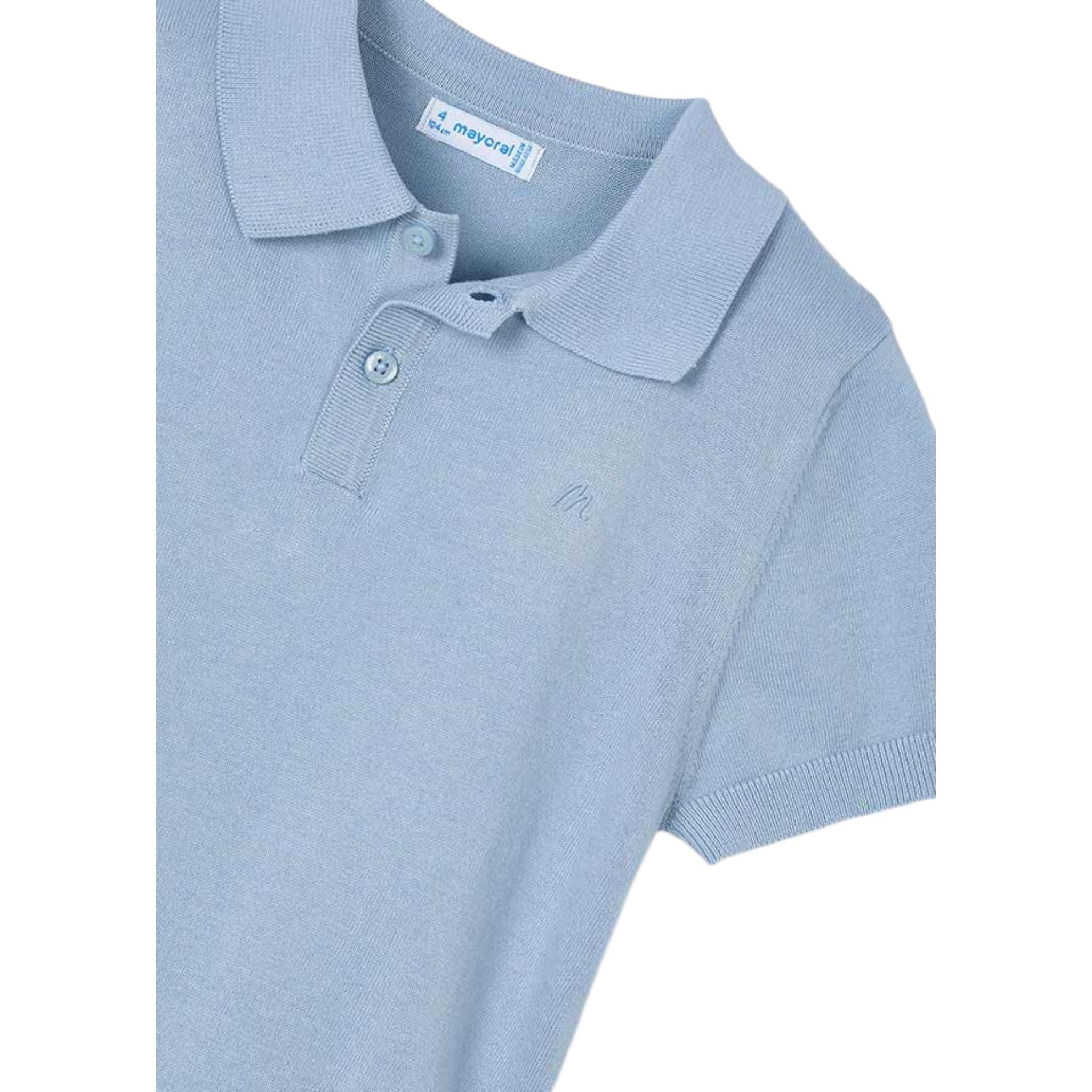 Mayoral Polo Mezza Manica Tinta Unita per Bambino 3104 POLVERE MAYORAL 