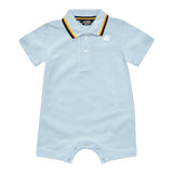 K-Way Pagliaccetto Mezza Manica Tinta Unita con Stampa per Neonato K71373W AZZURRO K-WAY 