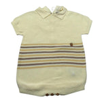 Wedoble Pagliaccetto Mezza Manica Tinta Unita per Neonato V2507305R GIALLO WEDOBLE 