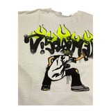 Disclaimer T-Shirt Girocollo Tinta Unita con Stampe per Bambino 25EDK58419 BIANCO DISCLAIMER 