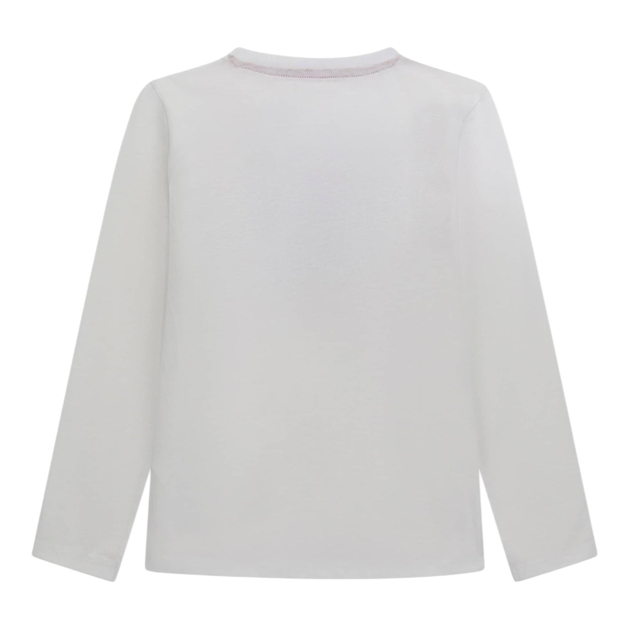 Guess Shirt Girocollo Tinta Unita con Stampa per Bambino N4RI01K8HM4 BIANCO GUESS 