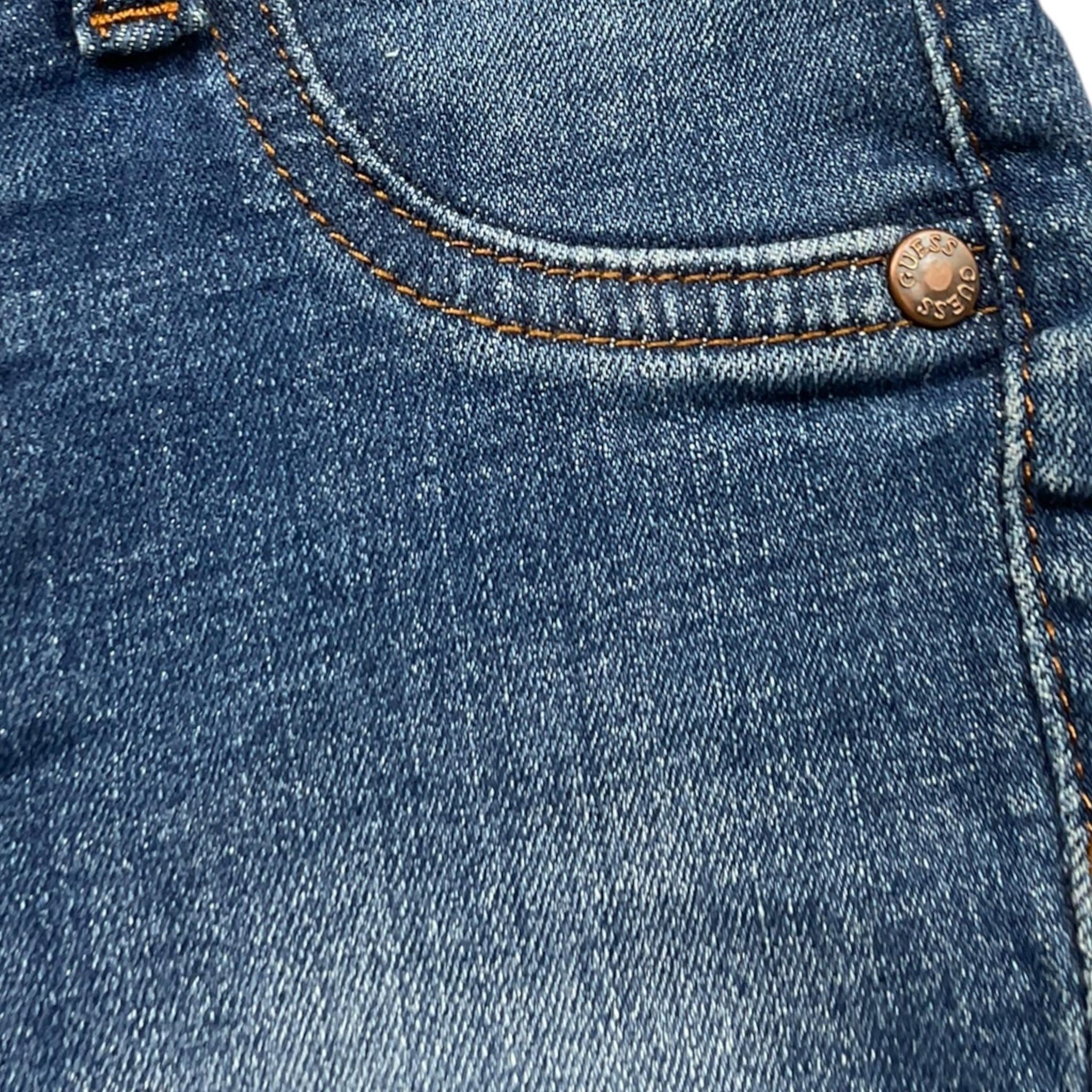 Guess Bermuda Tinta Unita In Denim per Neonato N4RD12D52Z0 BLU GUESS 