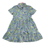 Saint Barth Abito Mezza Manica Stampa Fantasia Floreale per Bambina MSSS0001 BLU SAINT BARTH 