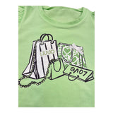 Liu Jo Abito Tinta Unita con Brillantini per Bambina KA5037J5003J VERDE LIU JO 