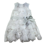 Trussardi Abito Giromanica Tinta Unita In Tulle per Neonata TIP26140VE BIANCO TRUSSARDI 