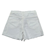 M+E' Short In Denim tinta unita con Girovita Regolabile Bianco per Bambina UE1704JX BIANCO M+E' 