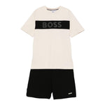 Boss Completo 2 Pezzi T-Shirt-Bermuda per Bambino J52061 NERO BOSS 