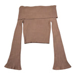 Twinset Maglia Tinta Unita Scollo A Barca per Bambina 251GJ3412 CAMMELLO TWINSET 