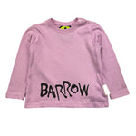 BARROW KIDS shirt girocollo tinta unia con stampa Rosa per Neonata F3BKUNTH132 ROSA BARROW KIDS 