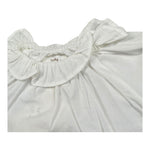 Teddy E Minou Camicia Mezza Manica Tinta Unita per Neonata E25CI008C6039X BIANCO TEDDY E MINOU 