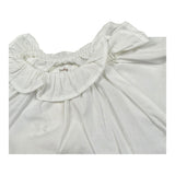 Teddy E Minou Camicia Mezza Manica Tinta Unita per Neonata E25CI008C6039X BIANCO TEDDY E MINOU 