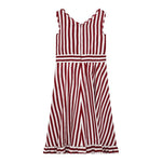 Monnalisa Abito Bicolore con Fantasia A Righe per Bambina 417909 BIANCO/ROSSO MONNALISA 