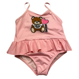 Moschino Costume Tinta Unita con Stampa per Neonata MDL00S ROSA MOSCHINO 