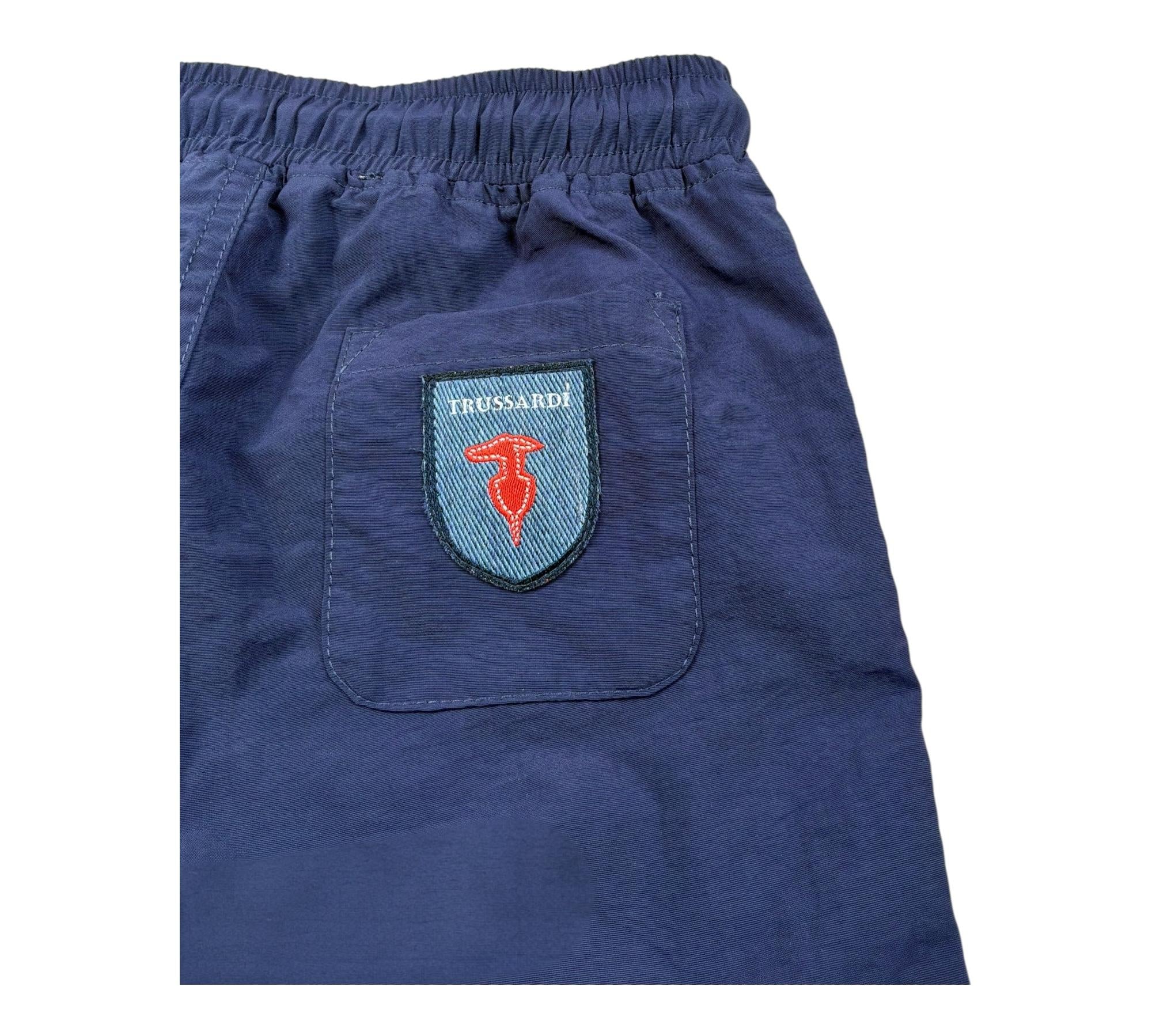 Trussardi Bermuda Tinta Unita con Elastico In Vita per Bambino TBP26032BE BLU TRUSSARDI 