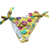 Saint Barth Costume Modello Slip Tinta Unita con Stampa per Bambina 00635L GIALLO SAINT BARTH 