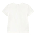 Mayoral T-Shirt Girocollo Tinta Unita con Stampa per Bambina 105 BIANCO MAYORAL 
