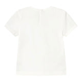 Mayoral T-Shirt Girocollo Tinta Unita con Stampa per Bambina 105 BIANCO MAYORAL 