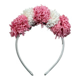 Monnalisa Cerchietto Tinta Unita con Applicazioni per Bambina 39E008 BIANCO MONNALISA 