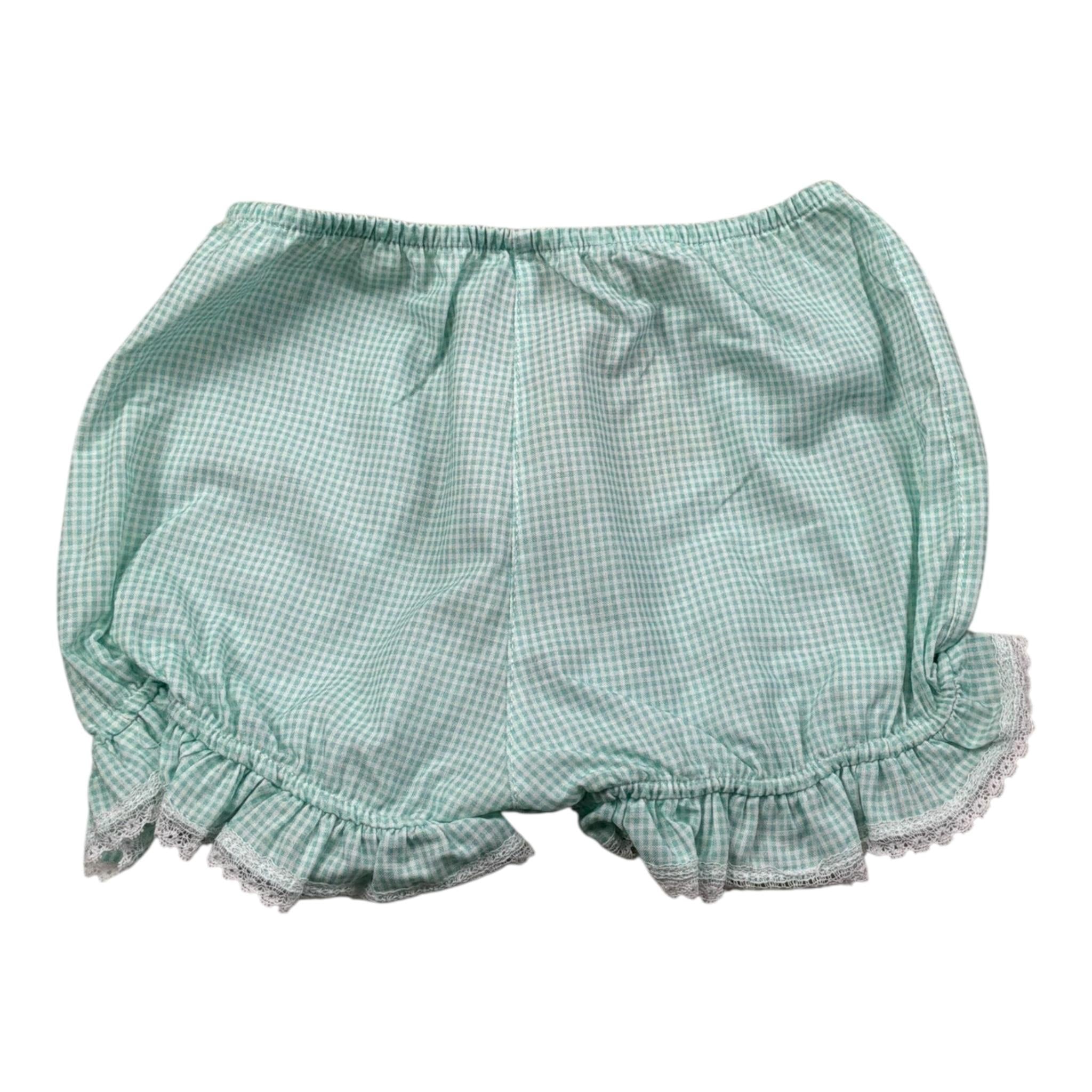 La Stupenderia Culotte Fantasia Quadretti per Bambina V2505721JX VERDE ACQUA LA STUPENDERIA 