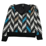 DANIELE ALESSANDRINI cardigan tinta unita con fantasia astratta Nero per Bambino 1231W1460 NERO DANIELE ALESSANDRINI 