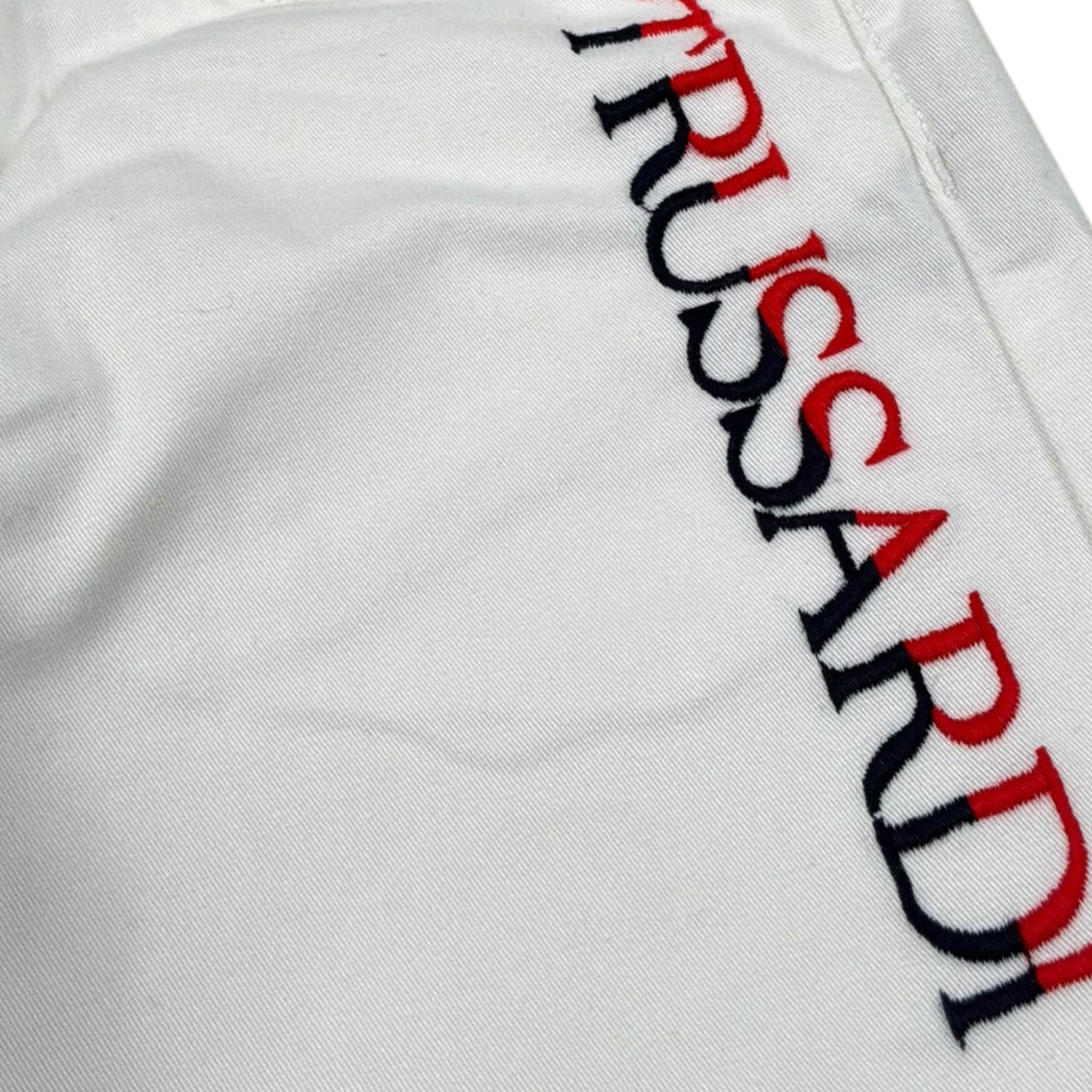 Trussardi Pantalone Tinta Unita con Stampa per Bambino TIP24055PAB BIANCO TRUSSARDI 