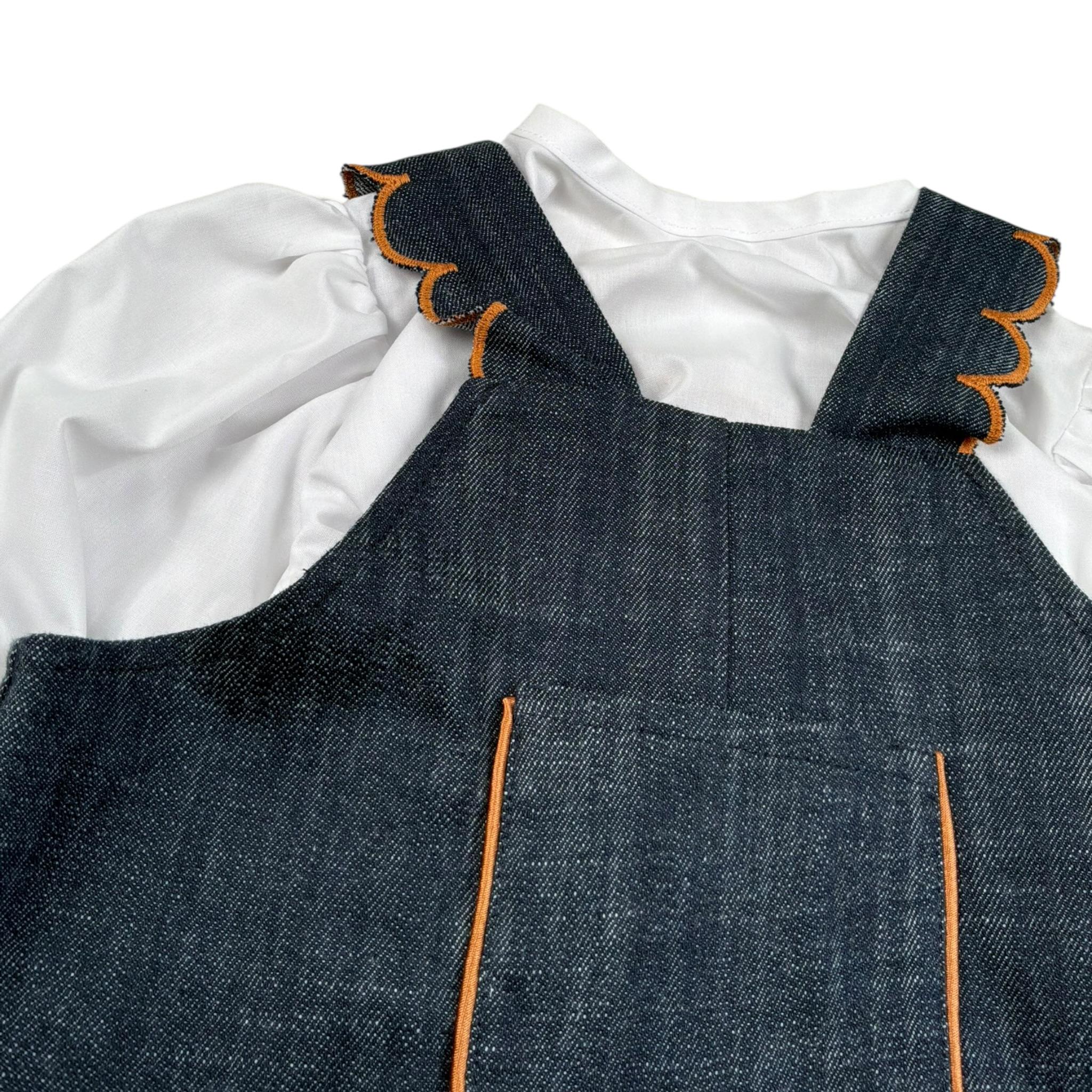 Coco' Et Mama' Completo 2 Pezzi Camicia-Salopette per Neonata EELTTRABABY BLU COCO' ET MAMA' 