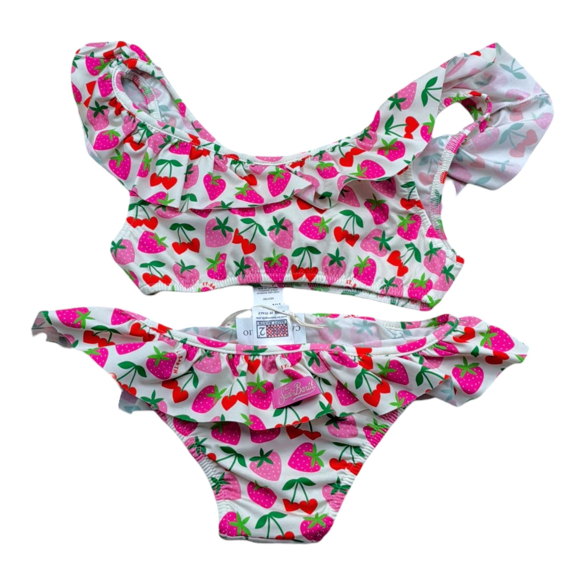 Saint Barth Costume 2 Pezzi Fascia-Slip per Bambina 00516L PANNA SAINT BARTH 