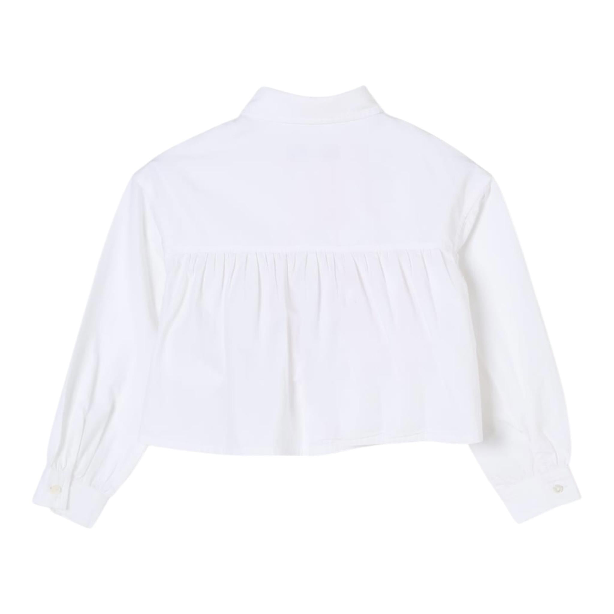 Max&Co. Camicia Tinta Unita con Bottoni per Bambina MX0072 BIANCO MAX&Co. 