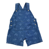 Chicco Salopette In Denim Tint Unita Blu Per Neonato