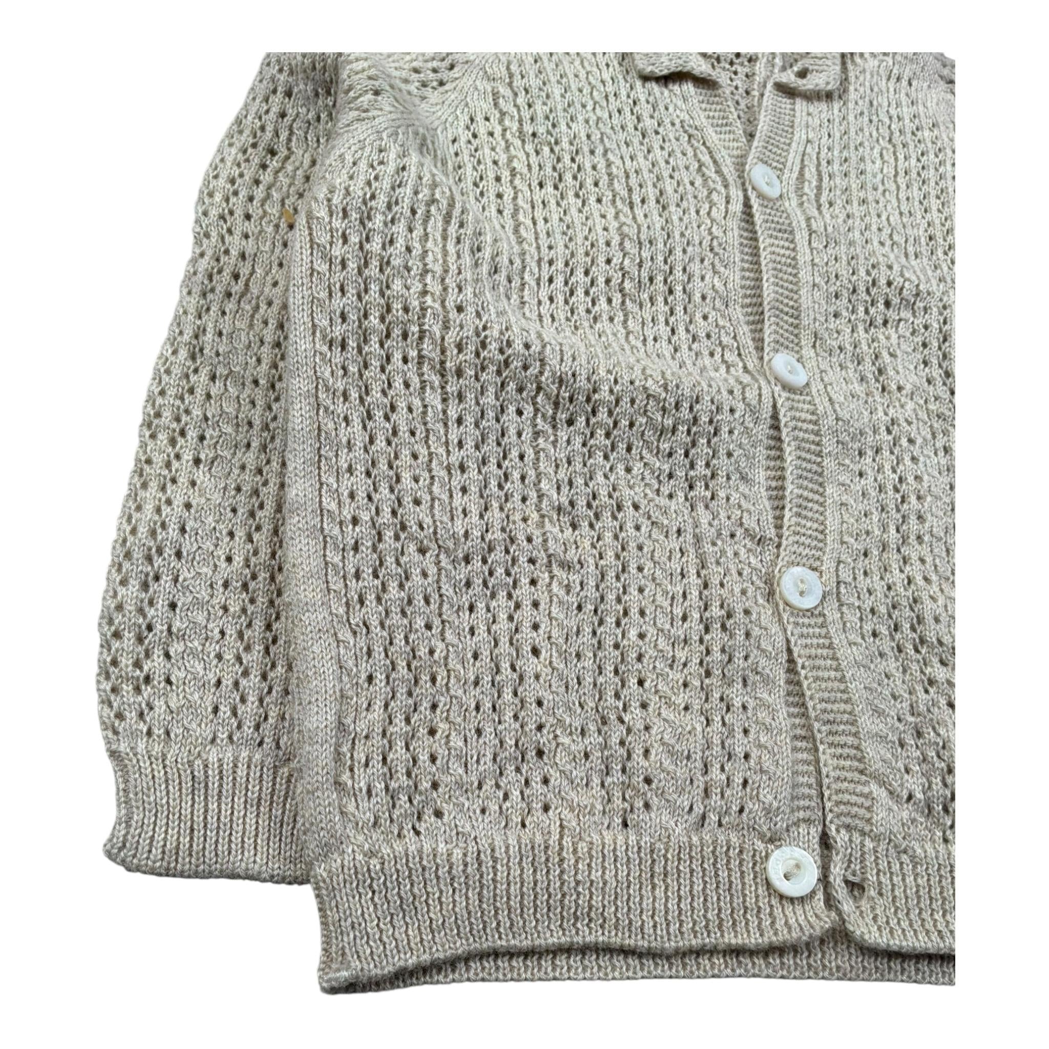 Wedoble Cardigan Tinta Unita con Trafori per Neonato V2506308AO BIEGE WEDOBLE 