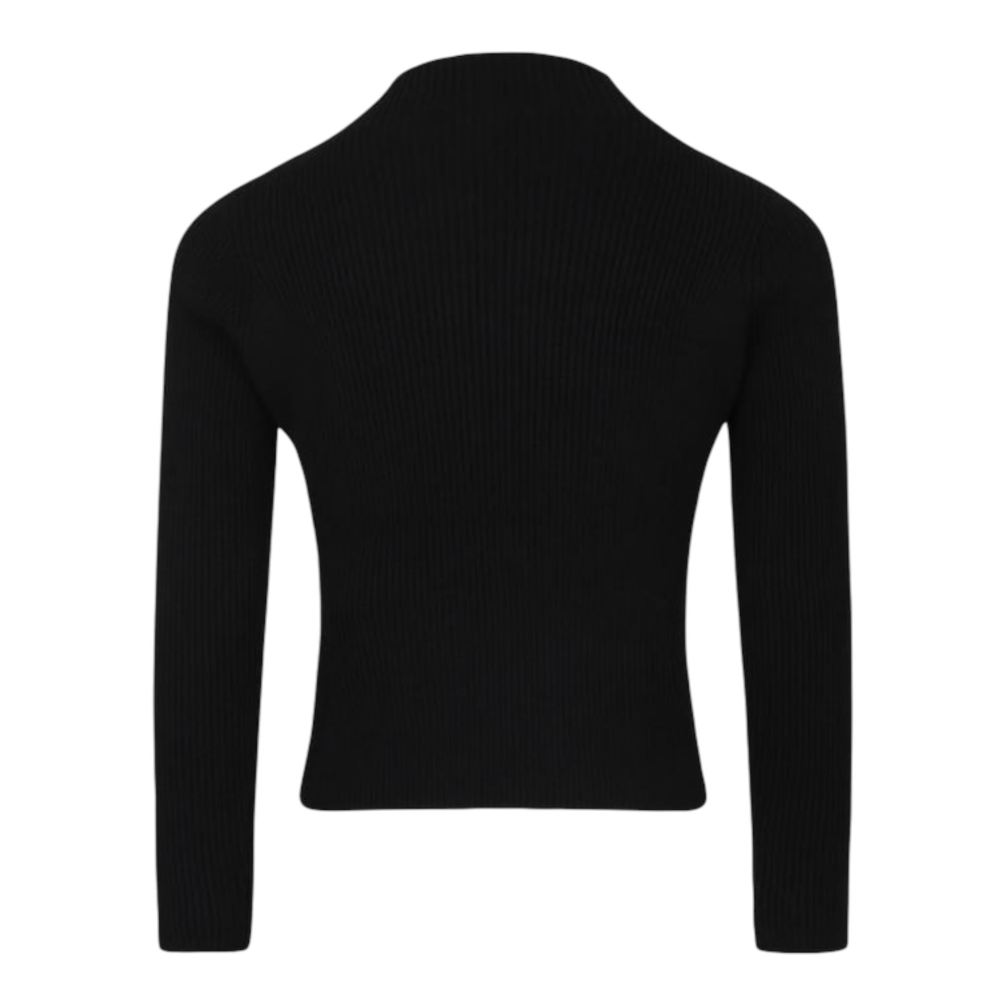 JOHN RICHMOND maglia mezza collo tinta unita con applicazioni Nero per Neonata RGA24080MANX NERO JOHN RICHMOND 