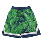 Dolce & Gabbana Bermuda Tinta Unita con Fantasia Traforato per Bambino L4JQS1 BLU DOLCE & GABBANA 