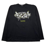 DISCLAIMER shirt girocollo tinta unita con stampa logo Nero per Bambino 24IDK58249 NERO DISCLAIMER 