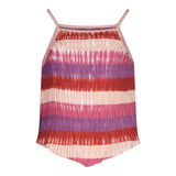 Fun & Fun Top A Bretelline Multicolor Con Fantasia A Righe Multicolor Per Bambina